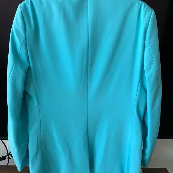 Teal Suit Jacket & Pants Set